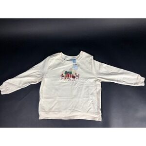 VTG Holiday Editions Sweatshirt Women's XL Cotton Christmas-Themed Embroidered